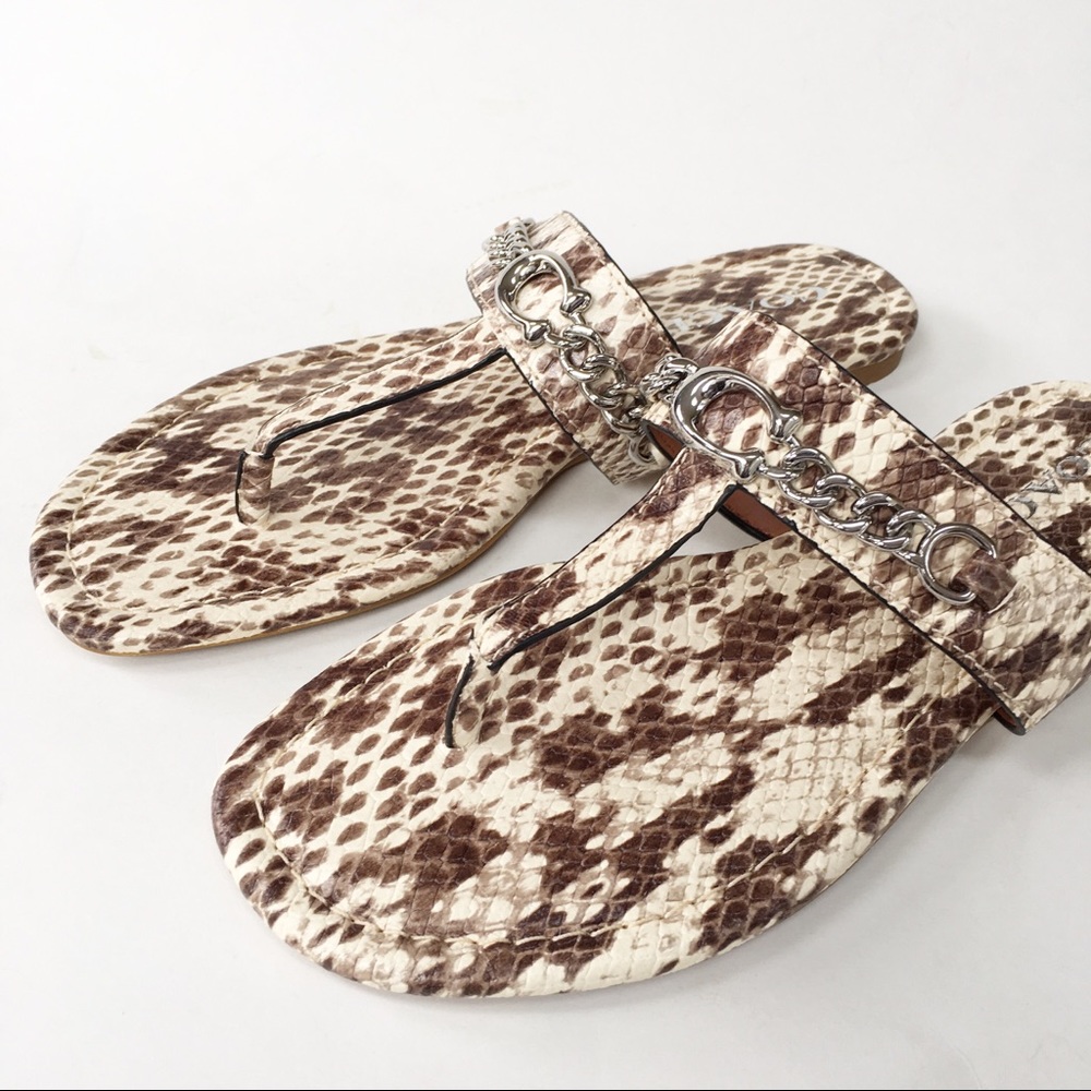 Coach ‘Jaclyn’ Sandal | Python Print | FG3816 Size 7.5 New - Picture 8 of 12
